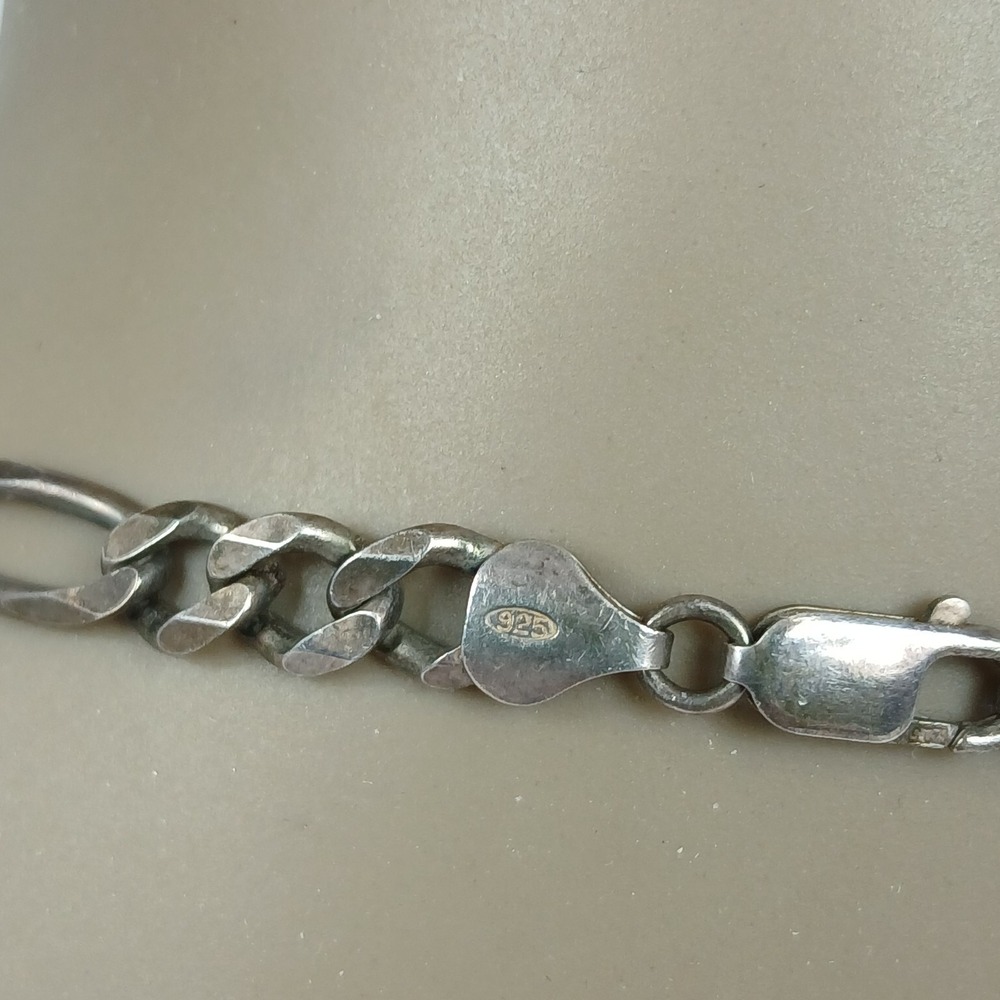 Vintage Italy GM Link Chain Necklace 925 Sterling Silver 34g - Picture 5 of 8